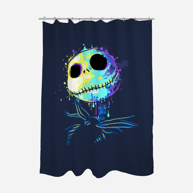 Colorful Skeleton-none polyester shower curtain-IKILO