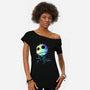 Colorful Skeleton-womens off shoulder tee-IKILO