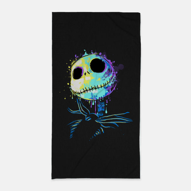 Colorful Skeleton-none beach towel-IKILO