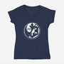 Light And Darkness-womens v-neck tee-Tronyx79