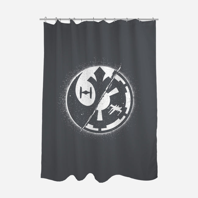 Light And Darkness-none polyester shower curtain-Tronyx79