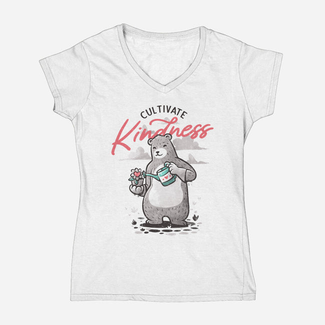 Cultivate Kindness-womens v-neck tee-tobefonseca
