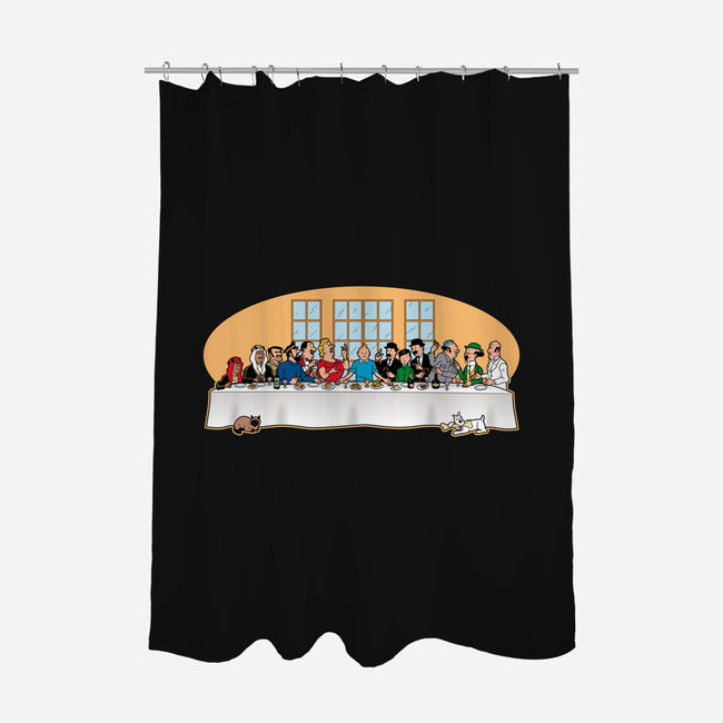 Adventure Dinner-none polyester shower curtain-jasesa