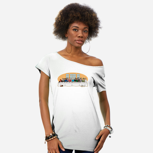 Adventure Dinner-womens off shoulder tee-jasesa