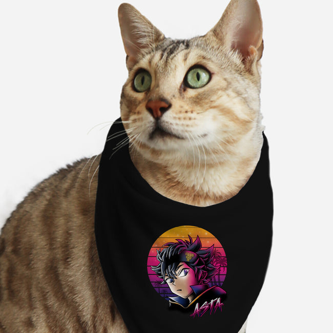 Asta Retrowave-cat bandana pet collar-sober artwerk