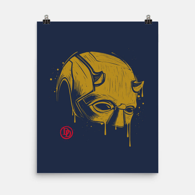 Devil Mask-none matte poster-Getsousa!