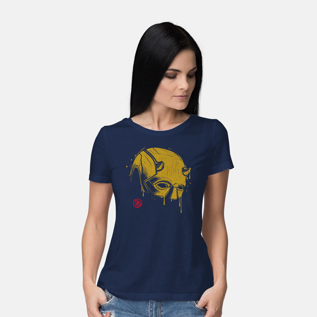 Devil Mask-womens basic tee-Getsousa!