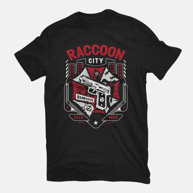 Survival Horror City-womens fitted tee-Logozaste