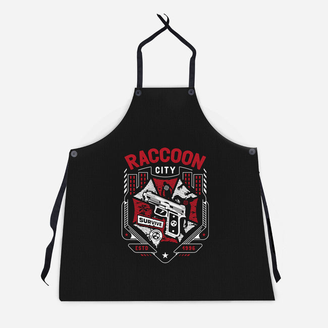 Survival Horror City-unisex kitchen apron-Logozaste