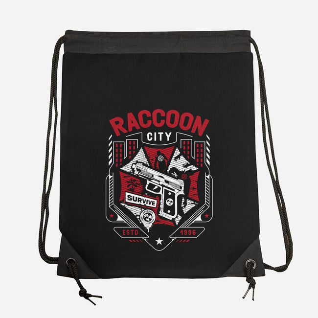 Survival Horror City-none drawstring bag-Logozaste