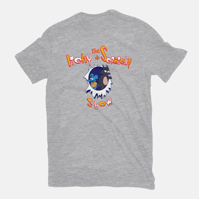The Itchy And Scratchy Show-womens fitted tee-dalethesk8er