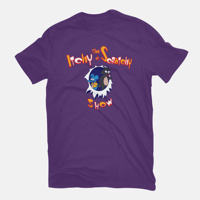 The Itchy And Scratchy Show-womens fitted tee-dalethesk8er