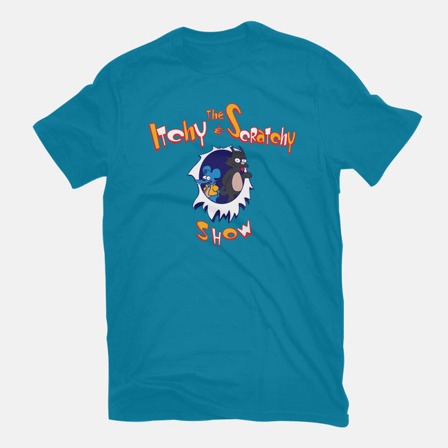 The Itchy And Scratchy Show-womens fitted tee-dalethesk8er