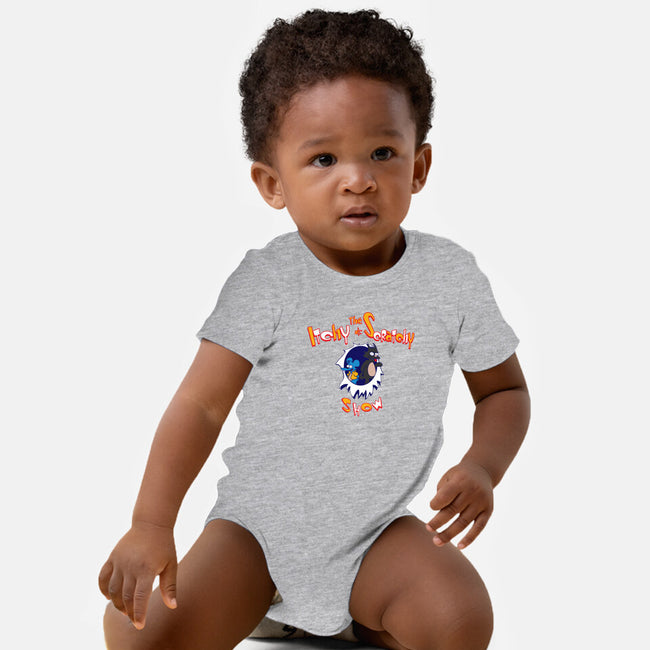 The Itchy And Scratchy Show-baby basic onesie-dalethesk8er