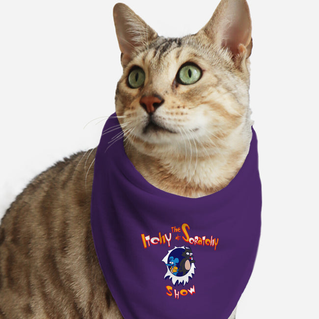 The Itchy And Scratchy Show-cat bandana pet collar-dalethesk8er