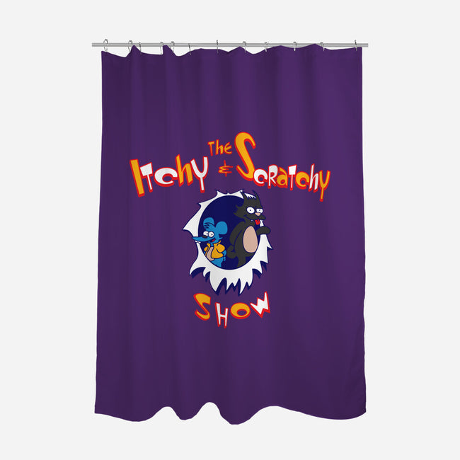 The Itchy And Scratchy Show-none polyester shower curtain-dalethesk8er