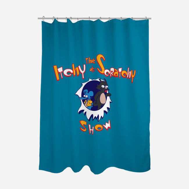The Itchy And Scratchy Show-none polyester shower curtain-dalethesk8er