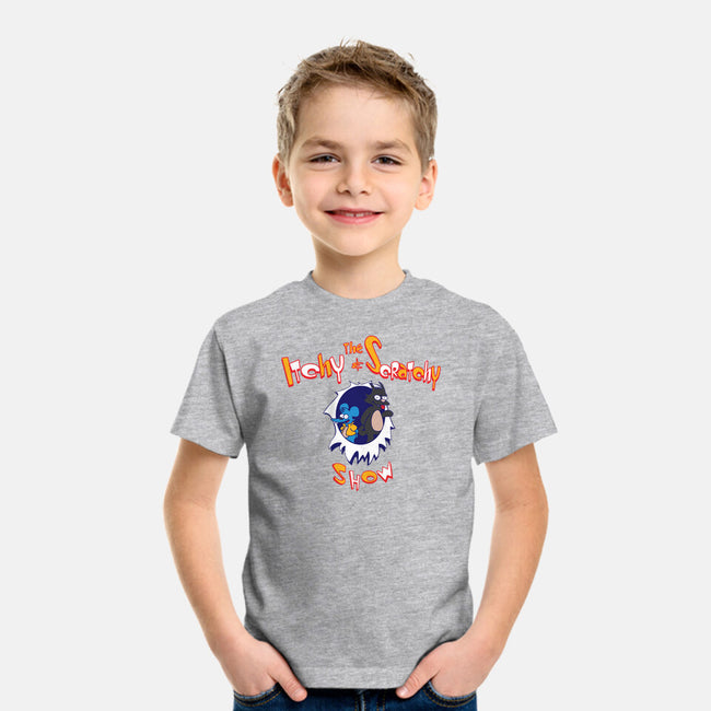 The Itchy And Scratchy Show-youth basic tee-dalethesk8er