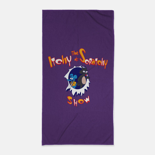 The Itchy And Scratchy Show-none beach towel-dalethesk8er