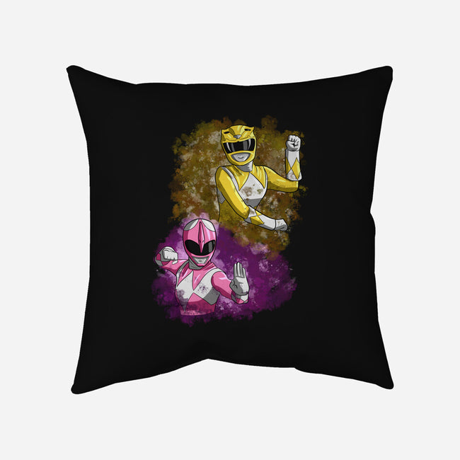 Lady Rangers-none removable cover throw pillow-nickzzarto