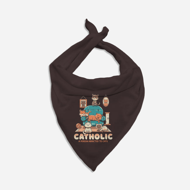 Addicted To Cats-cat bandana pet collar-koalastudio