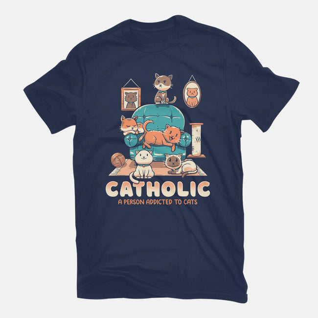 Addicted To Cats-mens basic tee-koalastudio