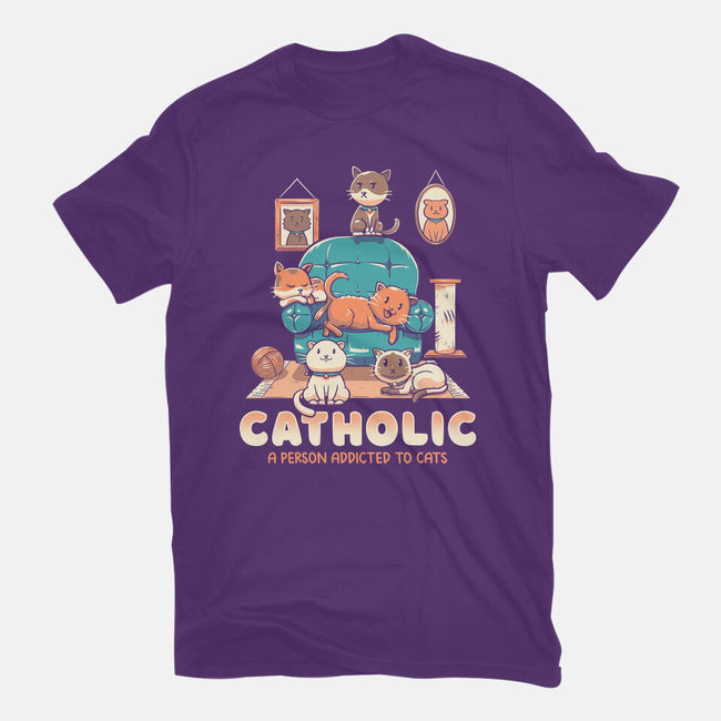 Addicted To Cats-mens basic tee-koalastudio