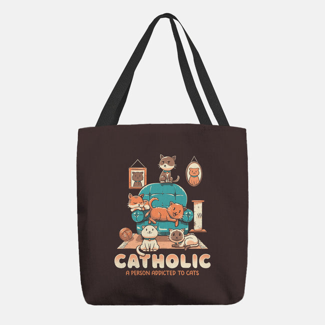 Addicted To Cats-none basic tote bag-koalastudio