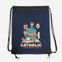Addicted To Cats-none drawstring bag-koalastudio