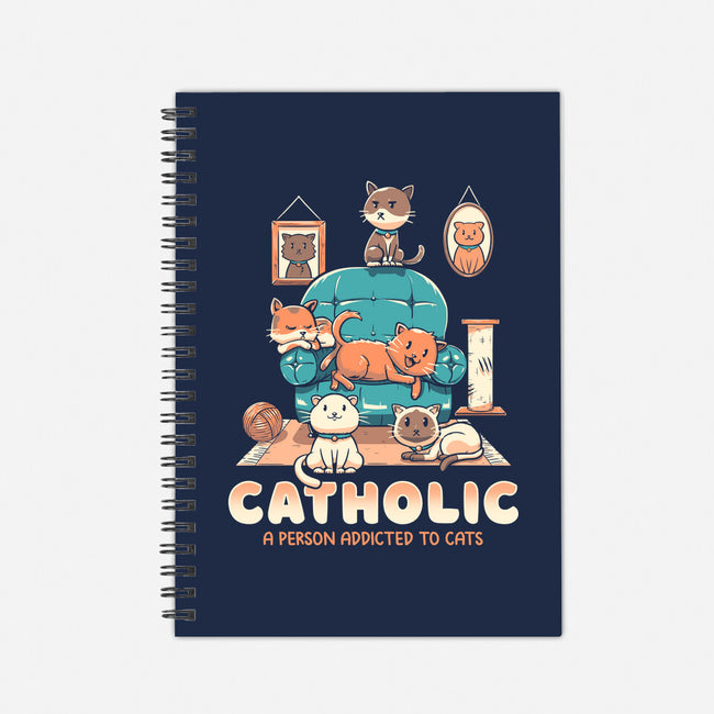 Addicted To Cats-none dot grid notebook-koalastudio