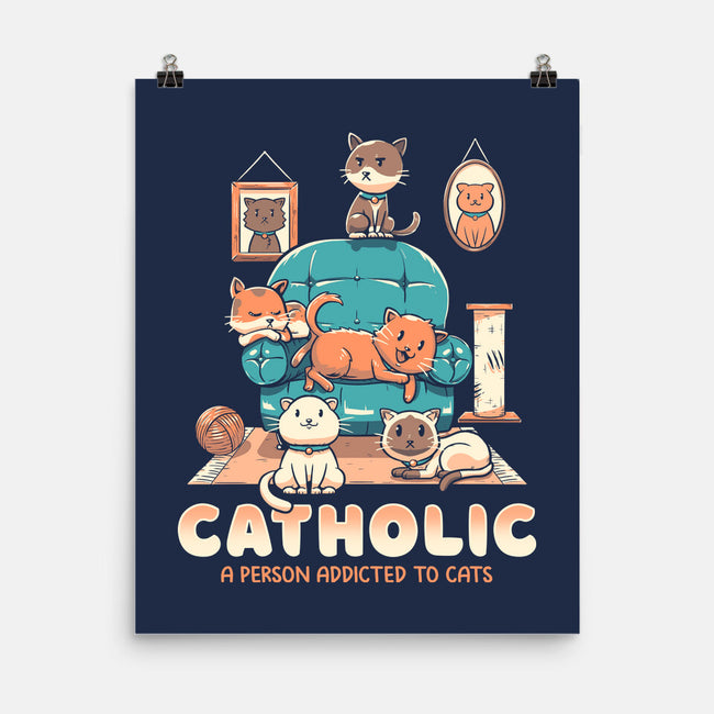 Addicted To Cats-none matte poster-koalastudio