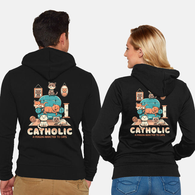 Addicted To Cats-unisex zip-up sweatshirt-koalastudio