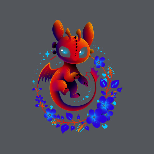 Dragon Flowers-womens basic tee-erion_designs