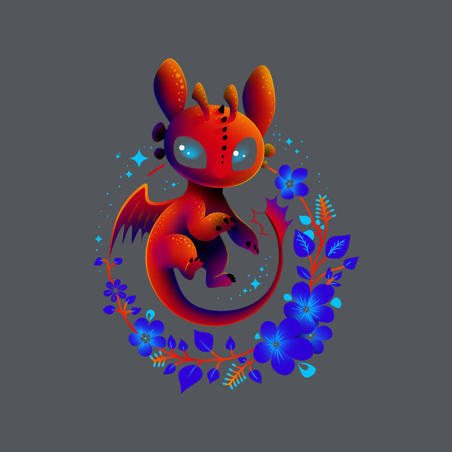 Dragon Flowers-none glossy sticker-erion_designs