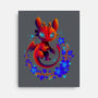 Dragon Flowers-none stretched canvas-erion_designs