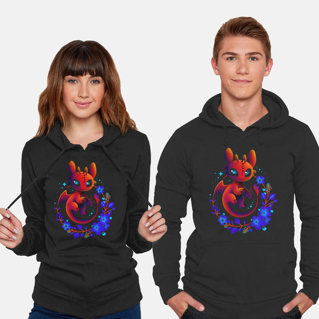 Dragon Flowers-unisex pullover sweatshirt-erion_designs