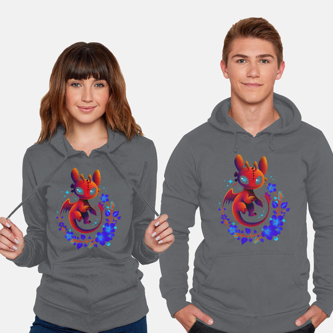 Dragon Flowers-unisex pullover sweatshirt-erion_designs