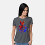 Dragon Flowers-womens basic tee-erion_designs