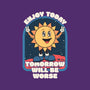 Enjoy Today-womens fitted tee-RoboMega