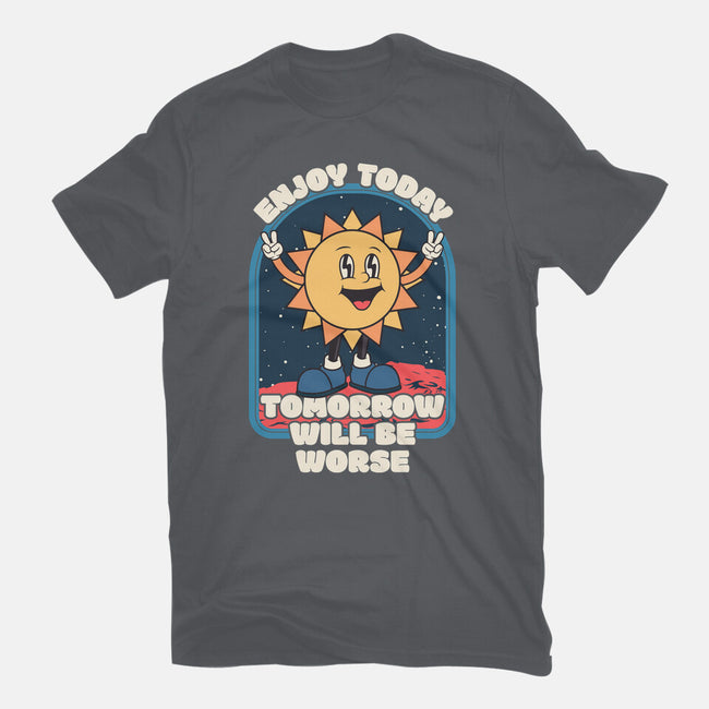 Enjoy Today-mens heavyweight tee-RoboMega