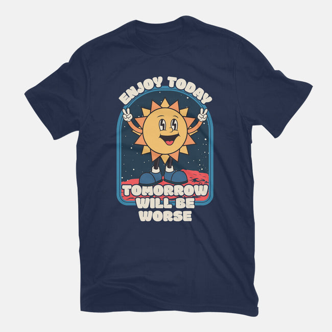 Enjoy Today-mens heavyweight tee-RoboMega