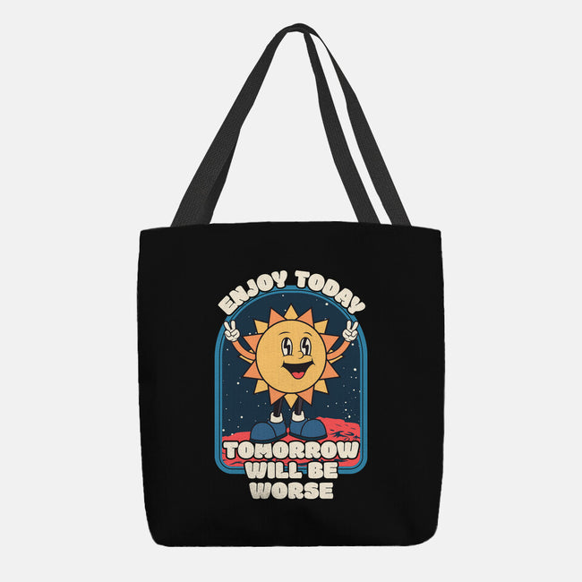 Enjoy Today-none basic tote bag-RoboMega