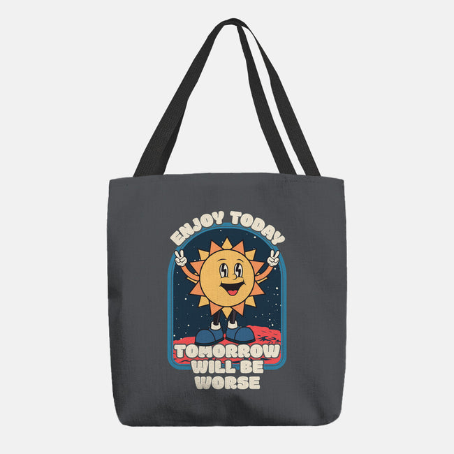 Enjoy Today-none basic tote bag-RoboMega