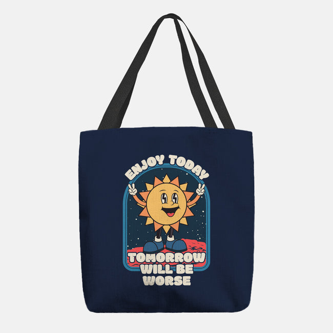 Enjoy Today-none basic tote bag-RoboMega