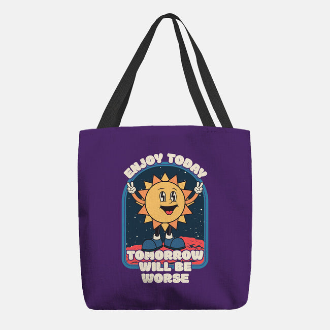 Enjoy Today-none basic tote bag-RoboMega