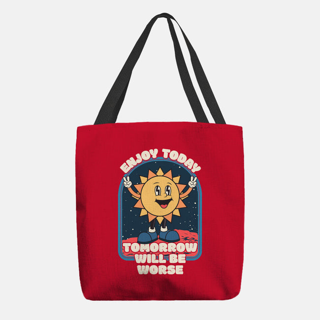 Enjoy Today-none basic tote bag-RoboMega
