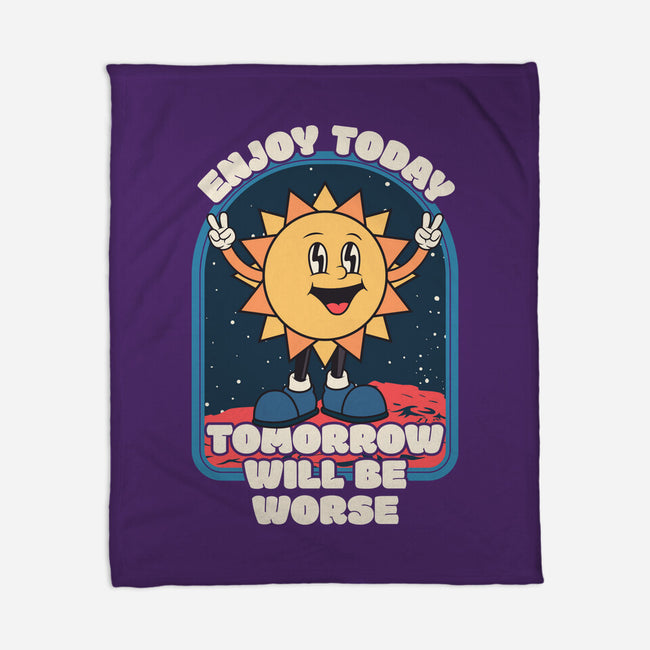 Enjoy Today-none fleece blanket-RoboMega