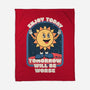 Enjoy Today-none fleece blanket-RoboMega