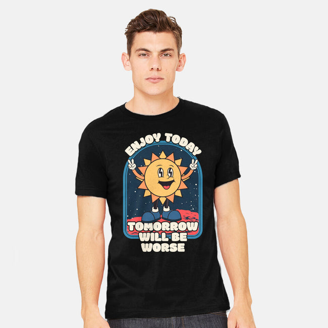 Enjoy Today-mens heavyweight tee-RoboMega