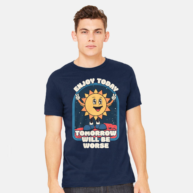 Enjoy Today-mens heavyweight tee-RoboMega